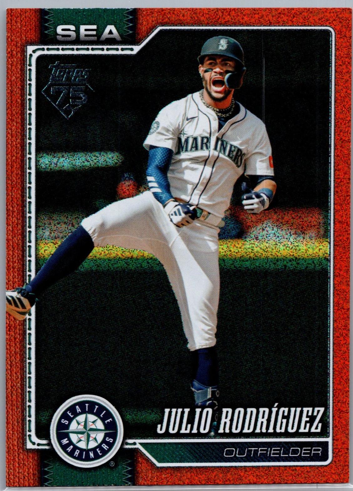 Julio Rodriguez [Orange Sandglitter] #146