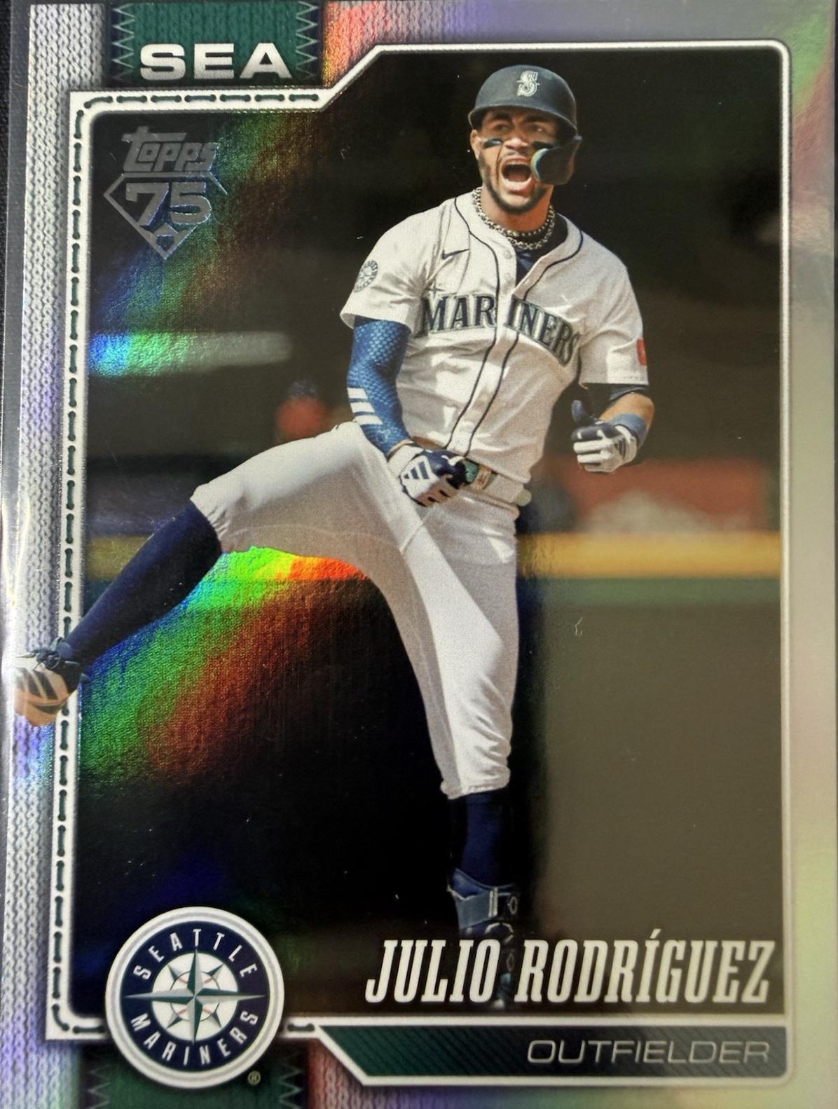 Julio Rodriguez [Silver Crackleboard] #146