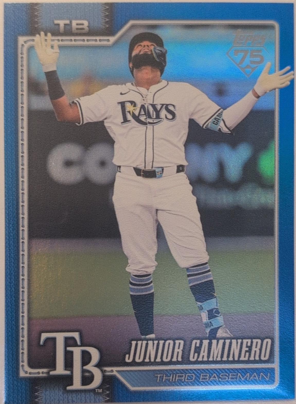 Junior Caminero [Blue Rainbow] #328