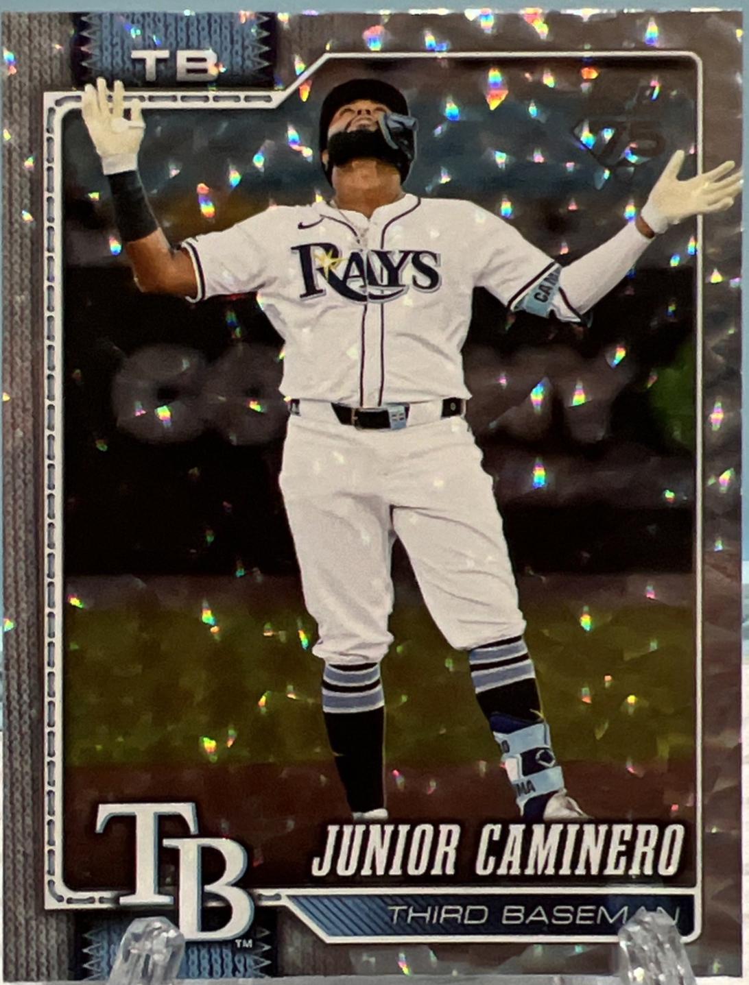 Junior Caminero [Silver Crackleboard] #328