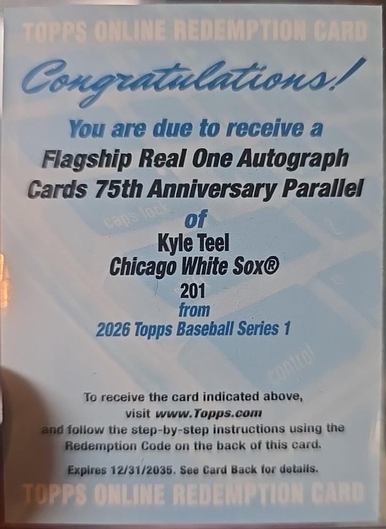 Kyle Teel [1952 Variation Autograph] #201