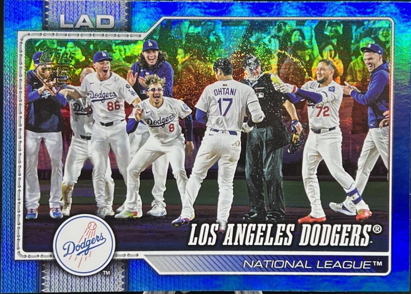 Los Angeles Dodgers [Blue Rainbow] #256