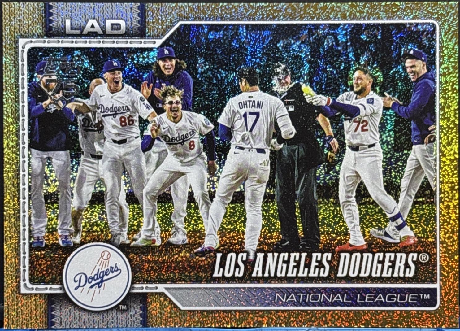 Los Angeles Dodgers [Gold Sandglitter] #256
