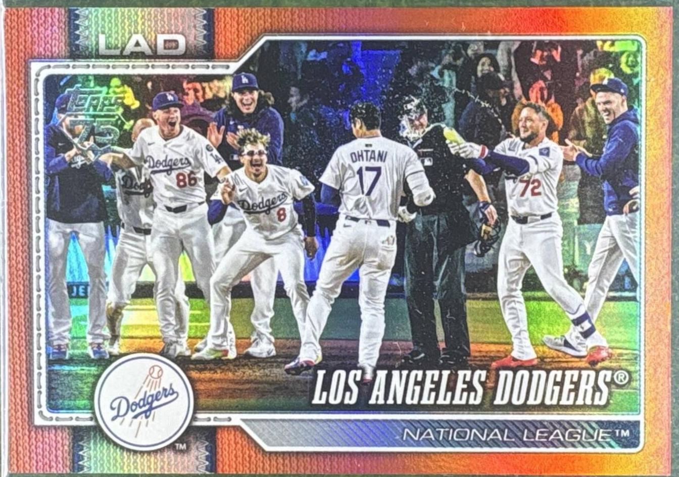 Los Angeles Dodgers [Orange Rainbow] #256