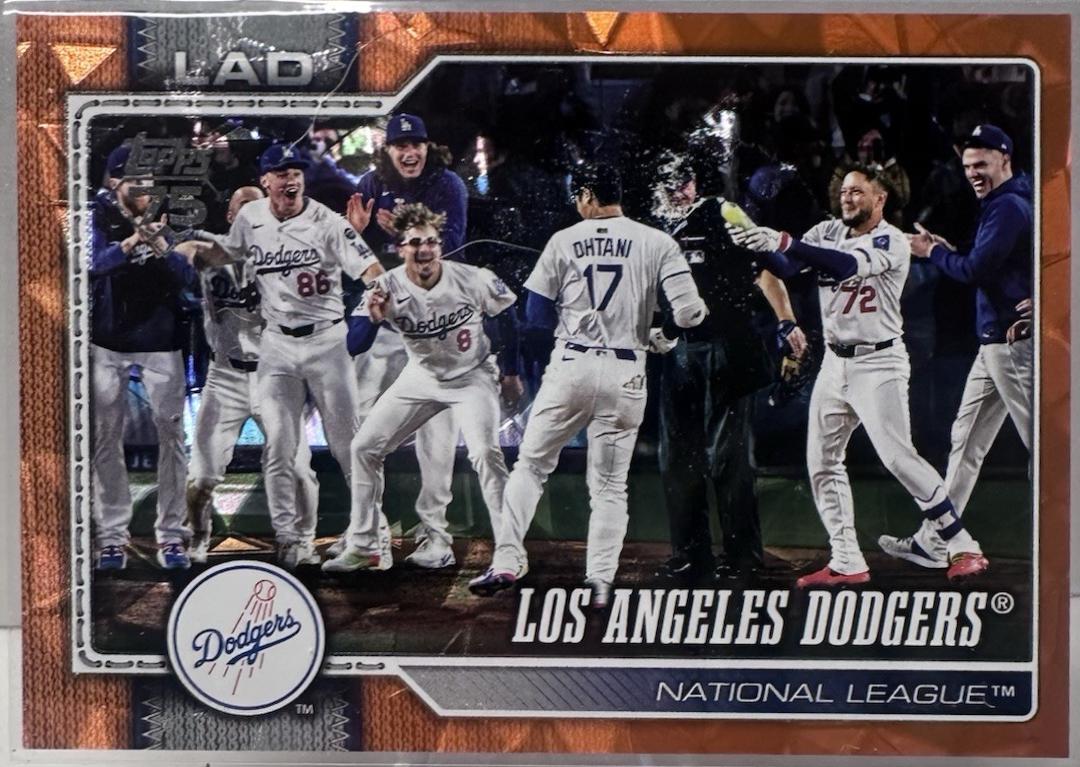 Los Angeles Dodgers [Orange Sandglitter] #256