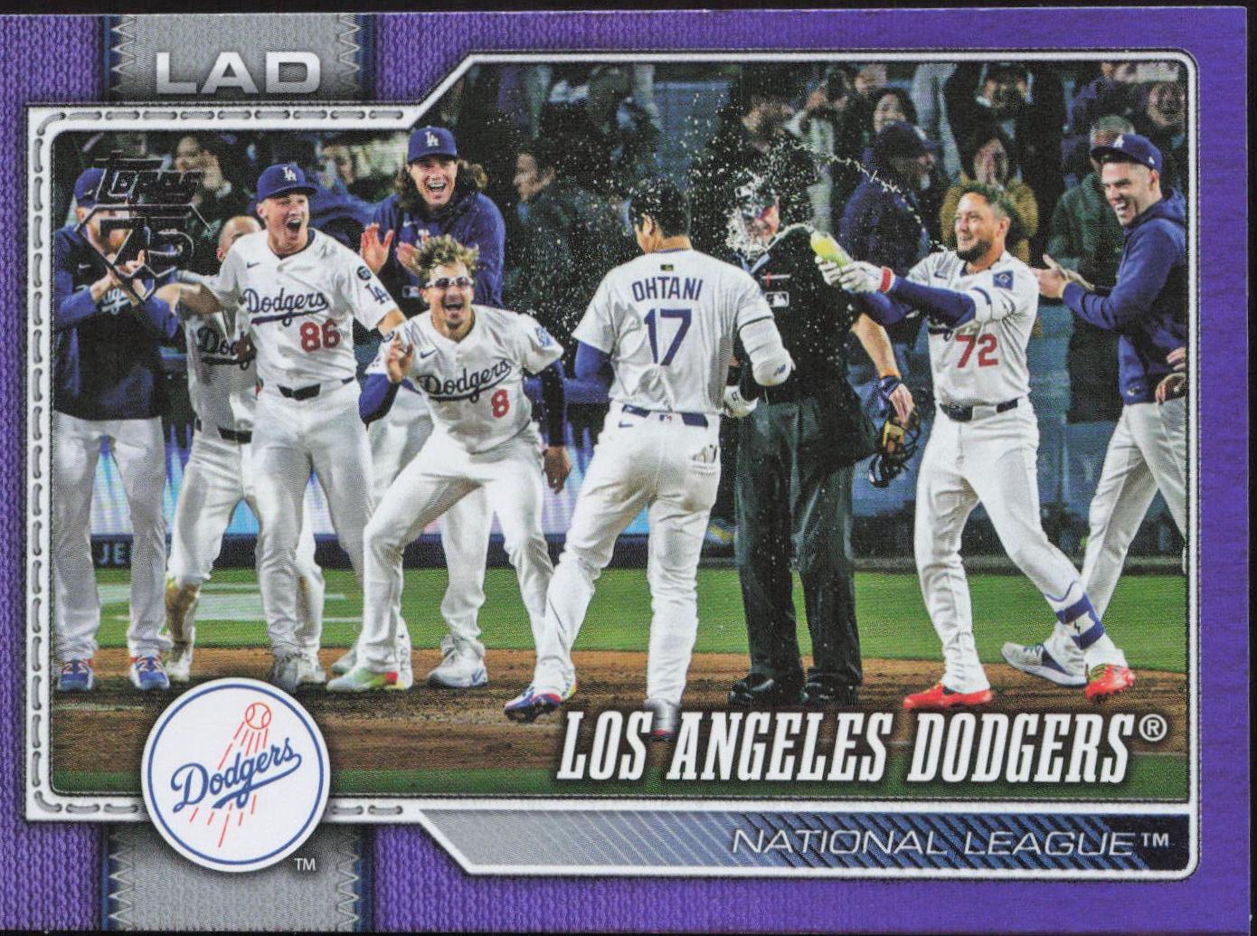 Los Angeles Dodgers [Purple Holo] #256