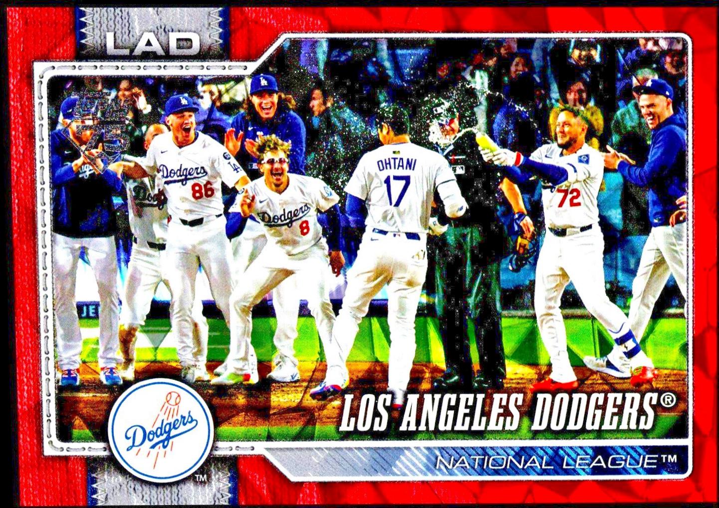Los Angeles Dodgers [Red Diamante] #256