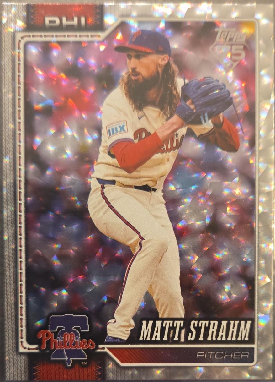 Matt Strahm [Silver Crackleboard] #298