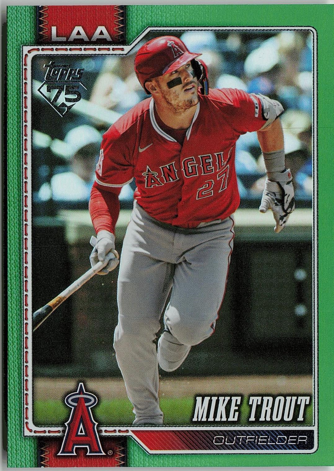 Mike Trout [Green Diamante] #350