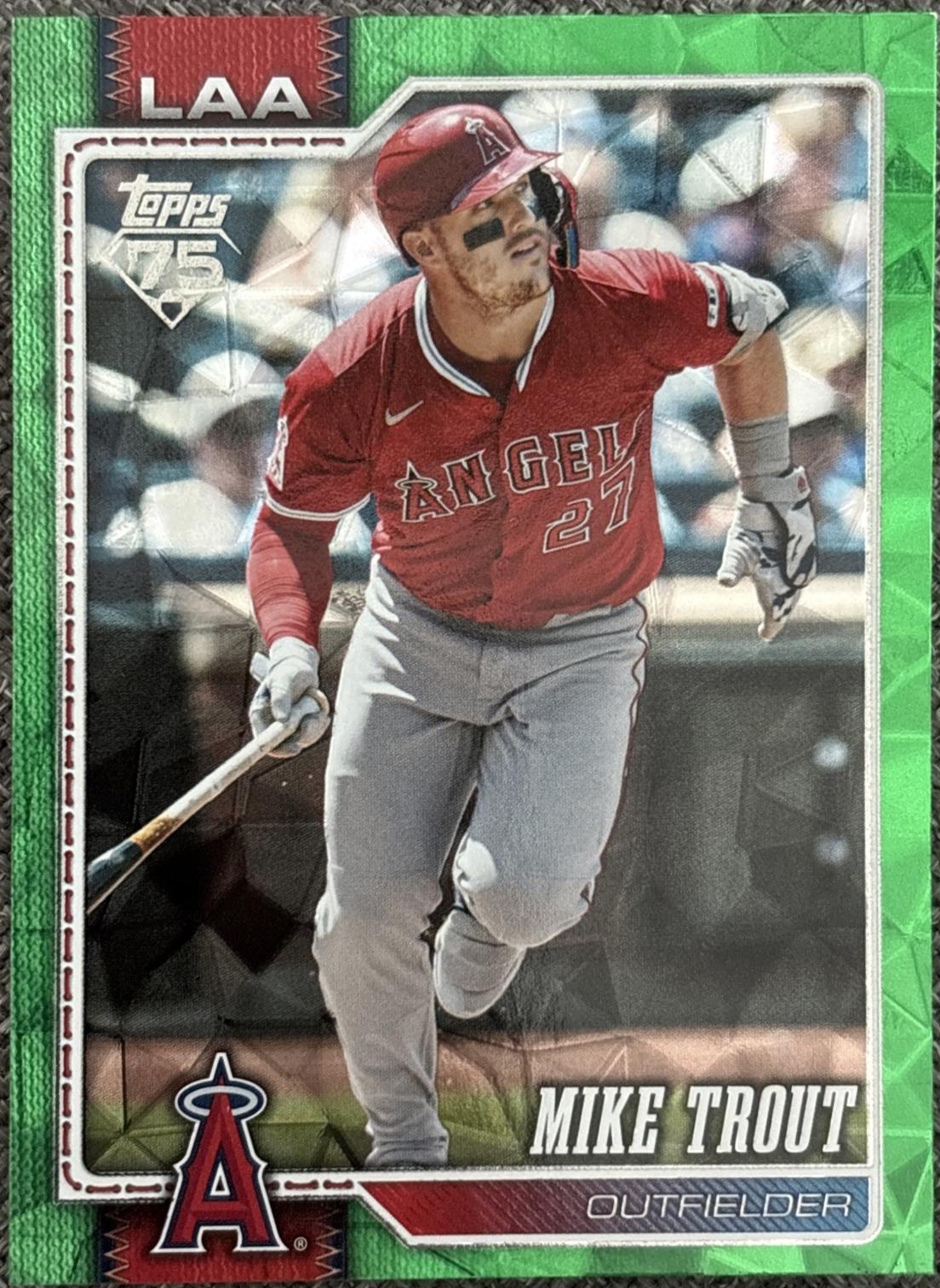 Mike Trout [Green Rainbow] #350