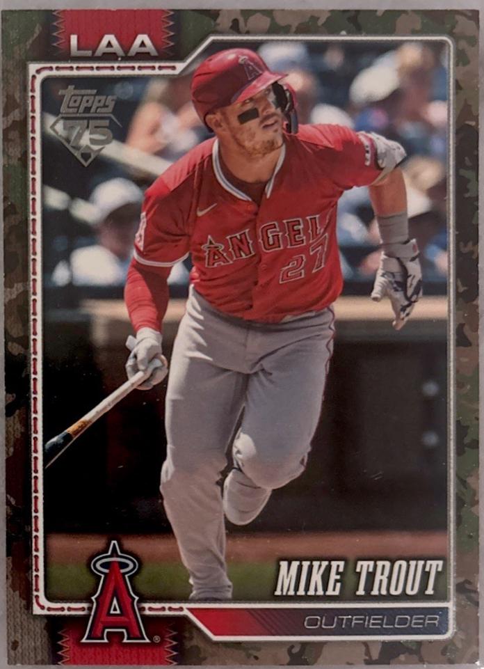 Mike Trout [Memorial Day Camo] #350