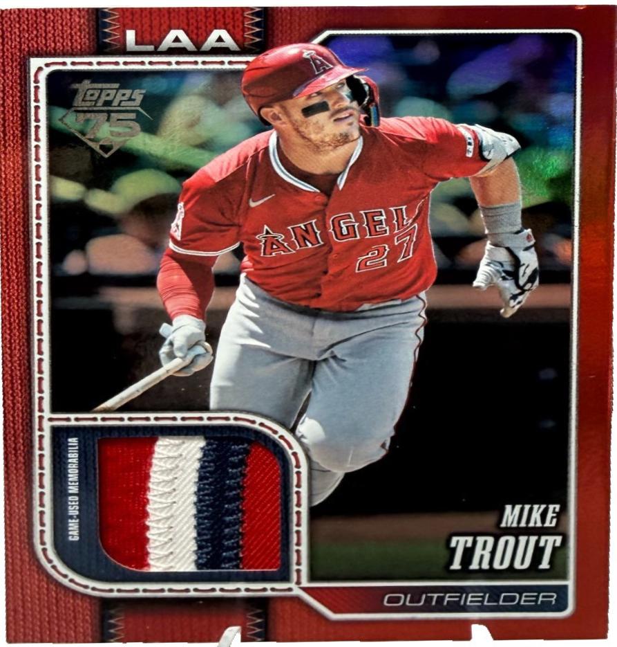 Mike Trout [Red Sandglitter] #350