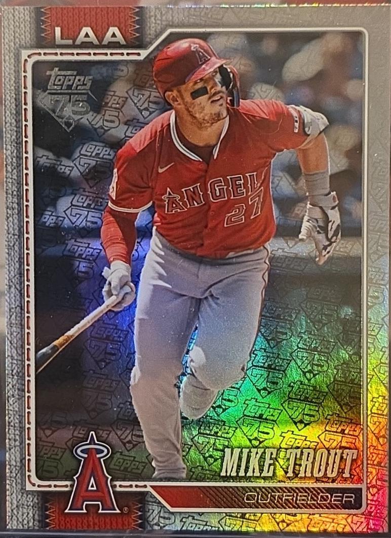 Mike Trout [Silver Crackleboard] #350