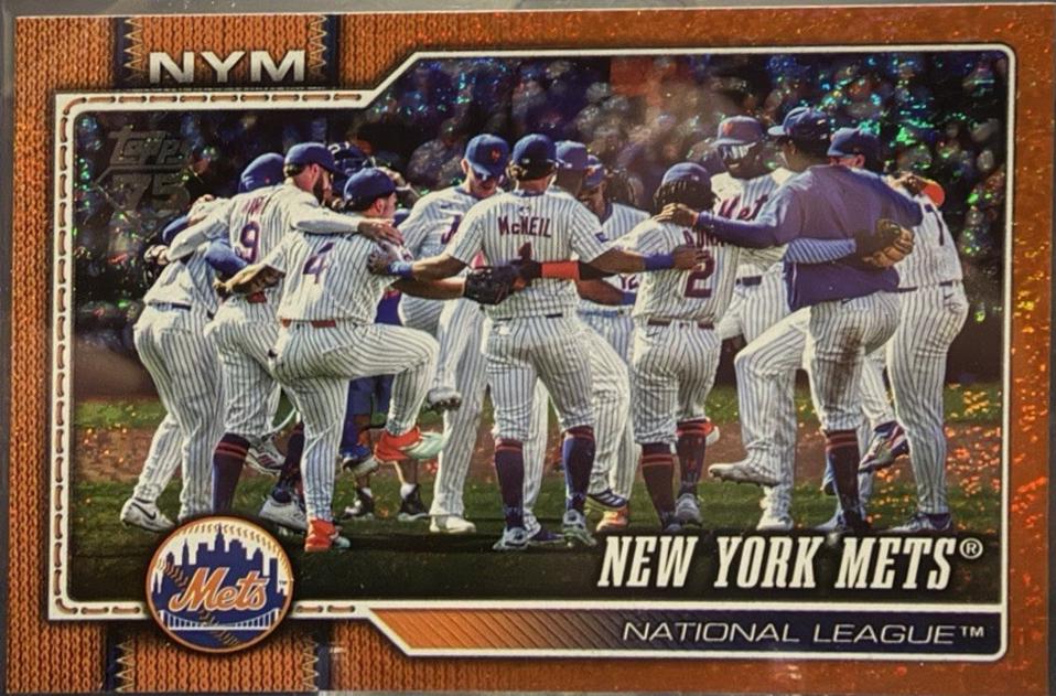 New York Mets [Orange Sandglitter] #291