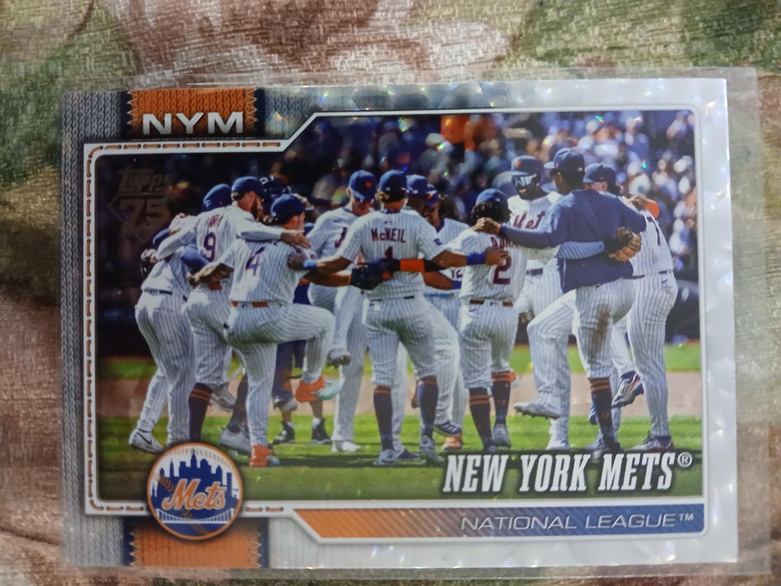 New York Mets [Silver Crackleboard] #291