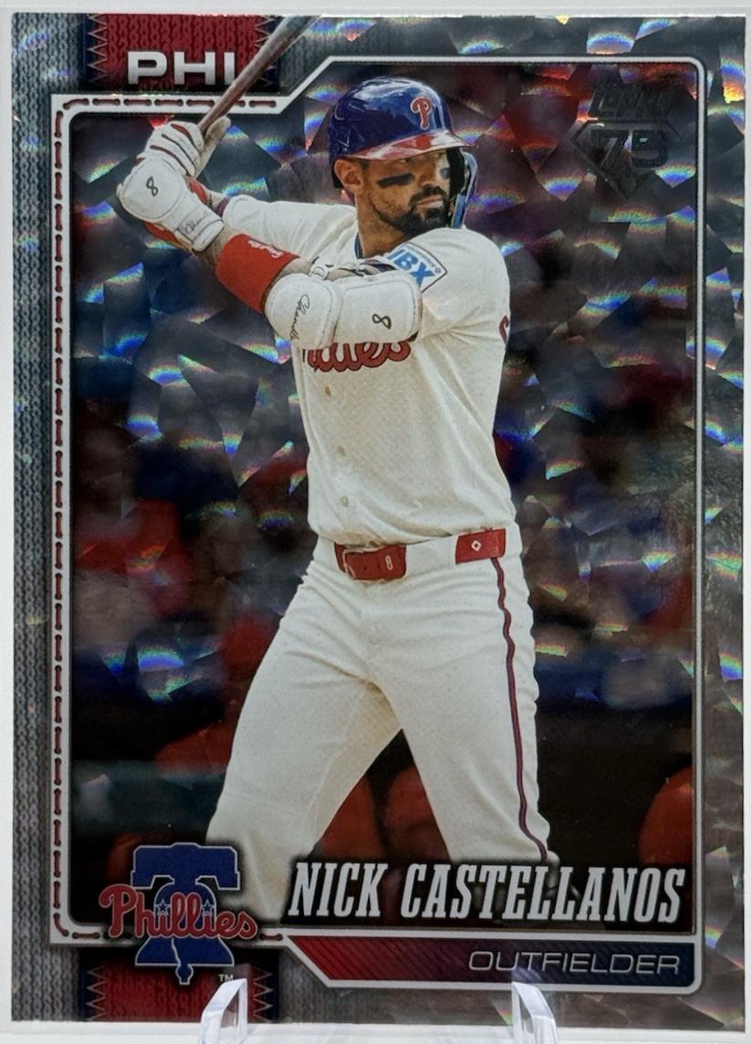 Nick Castellanos [Silver Crackleboard Foil Board] #17