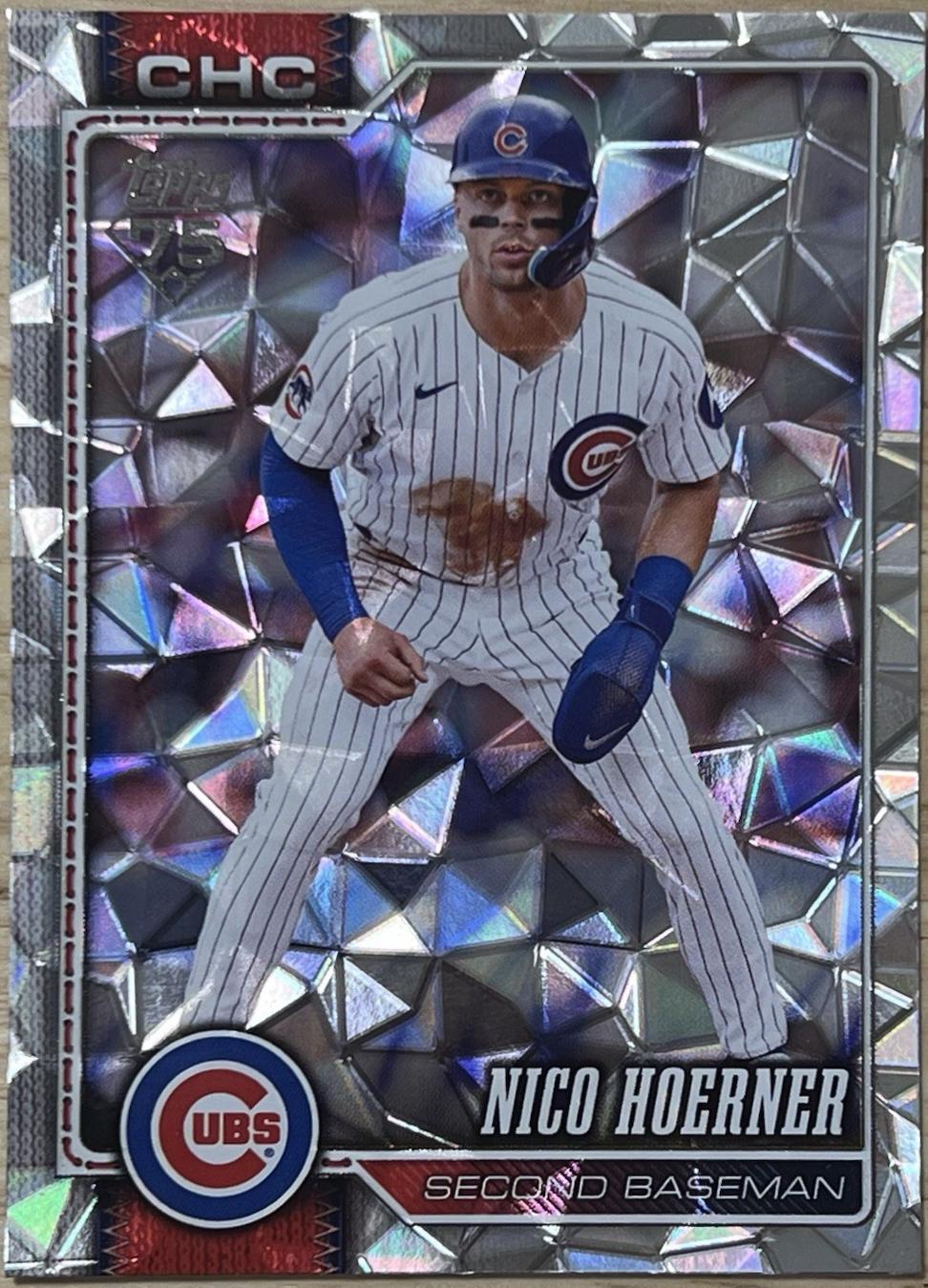 Nico Hoerner [Silver Crackleboard Foil Board] #5