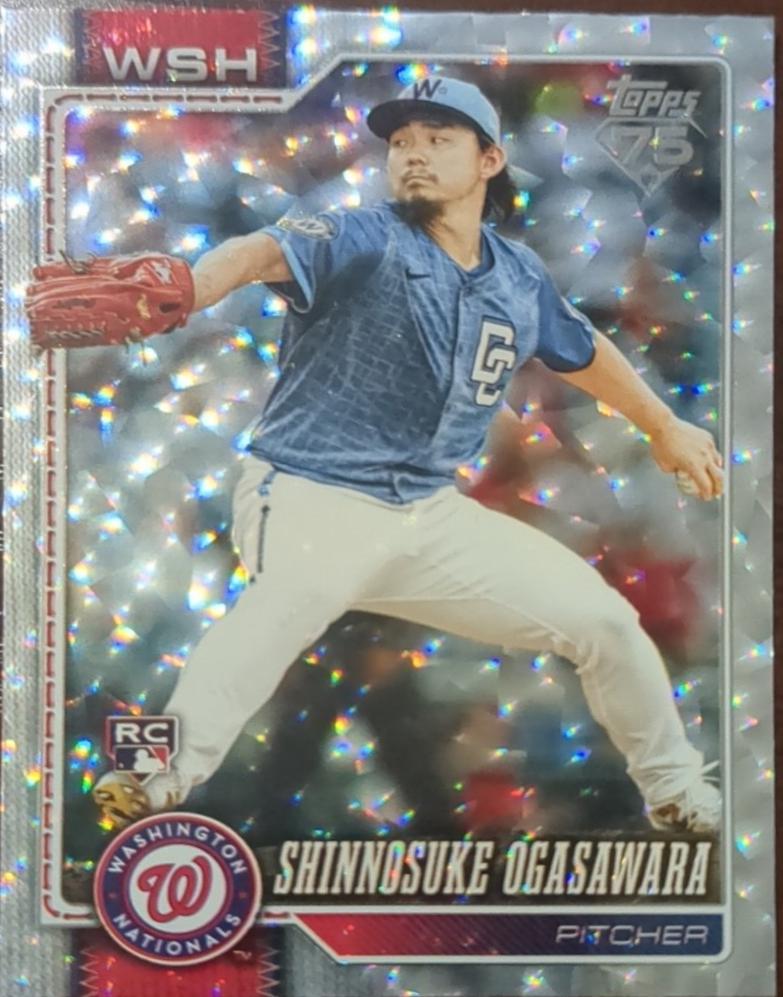 Shinnosuke Ogasawara [Silver Crackleboard Foil Board] #32