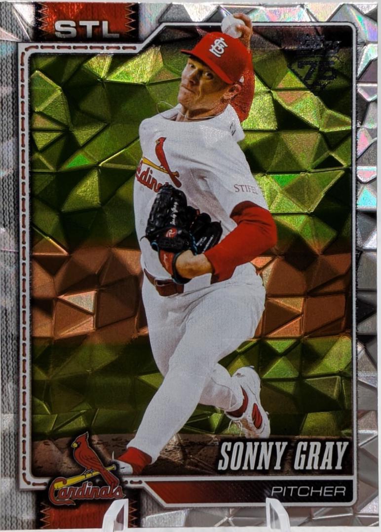 Sonny Gray [Silver Crackleboard Foil Board] #40
