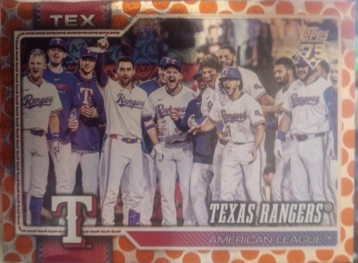Texas Rangers [Orange Sandglitter] #258