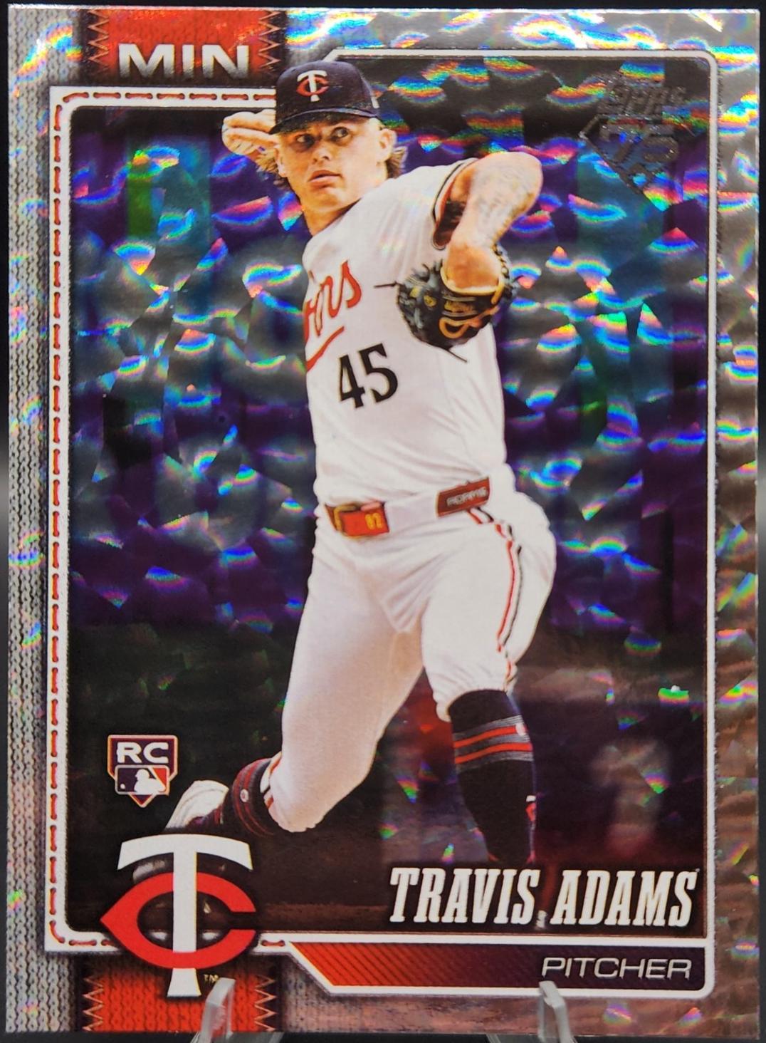 Travis Adams [Silver Crackleboard] #149