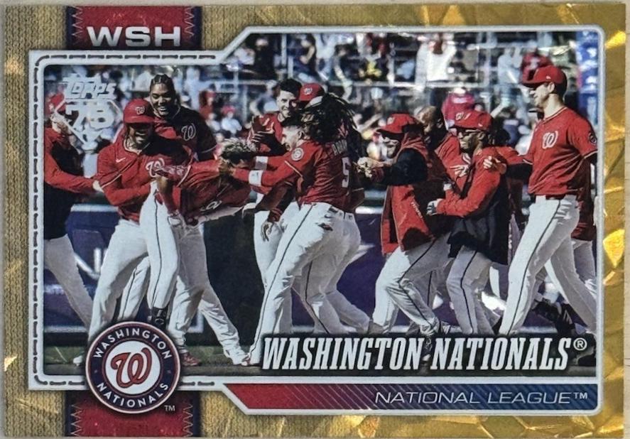 Washington Nationals [Gold Sandglitter] #266