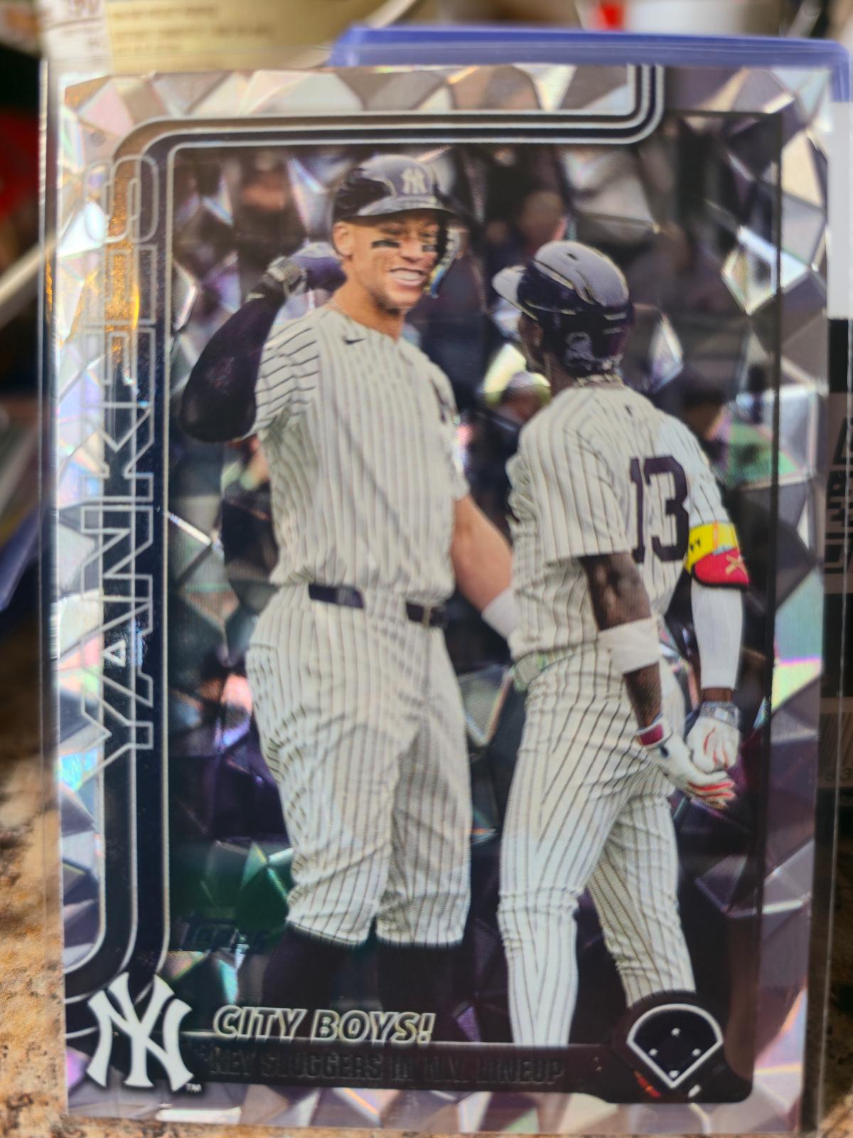 Aaron Judge / Jazz Chisholm Jr. [Silver Crackle Foil] #US85