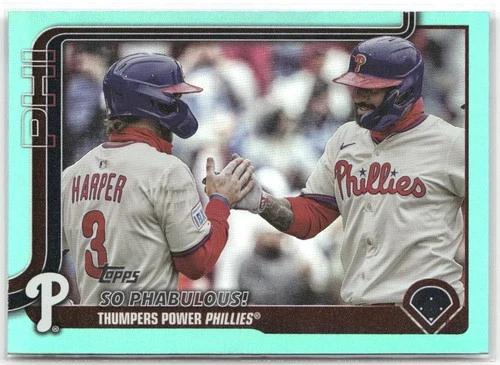 Bryce Harper / Nick Castellanos [Aqua Rainbow Foil] #US107