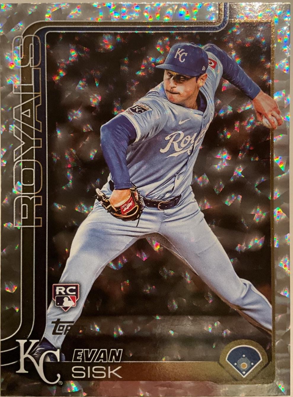 Evan Sisk [Silver Crackle Foil] #US176
