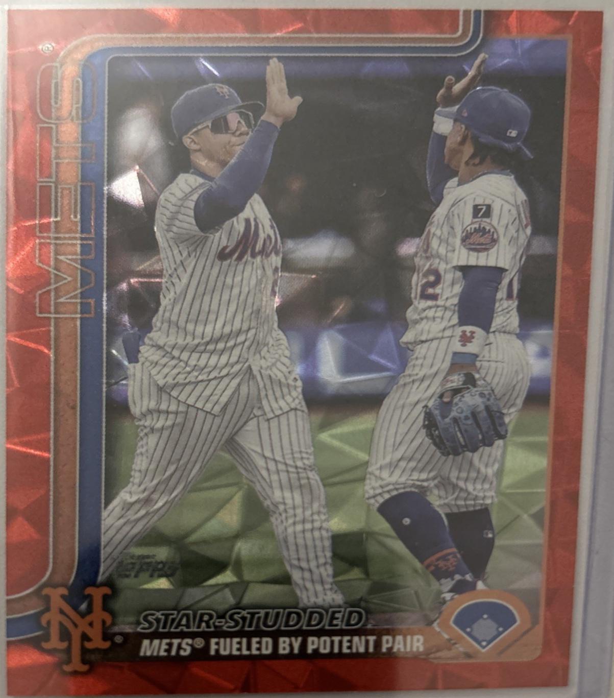 Francisco Lindor / Juan Soto [Red Diamante Foil] #US260