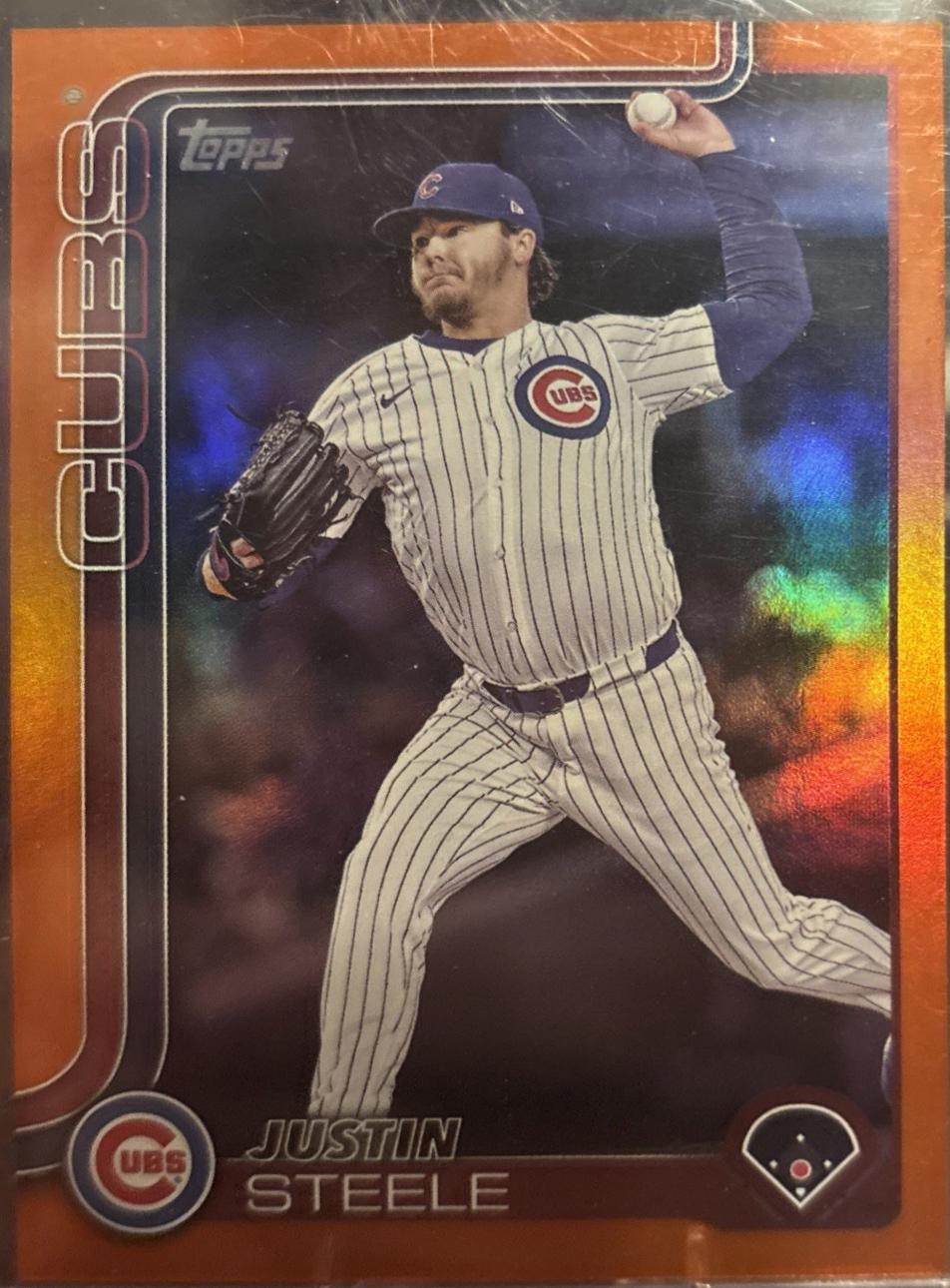 Justin Steele [Orange Rainbow Foil] #US248