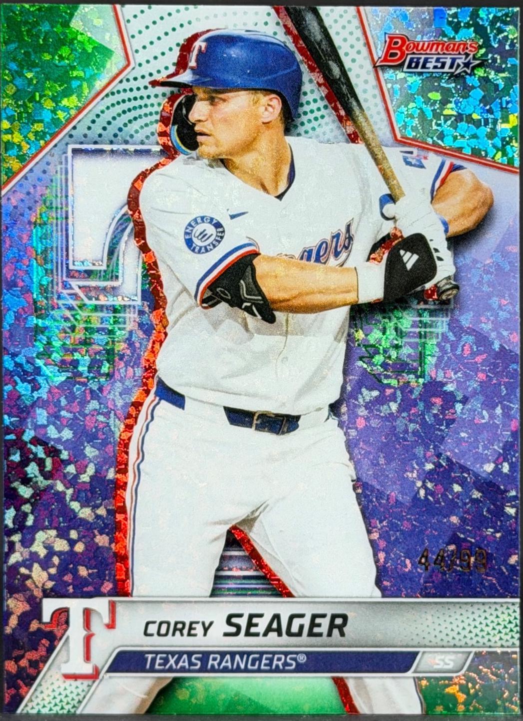 Corey Seager [Green Mini-Diamond Refractor] #1