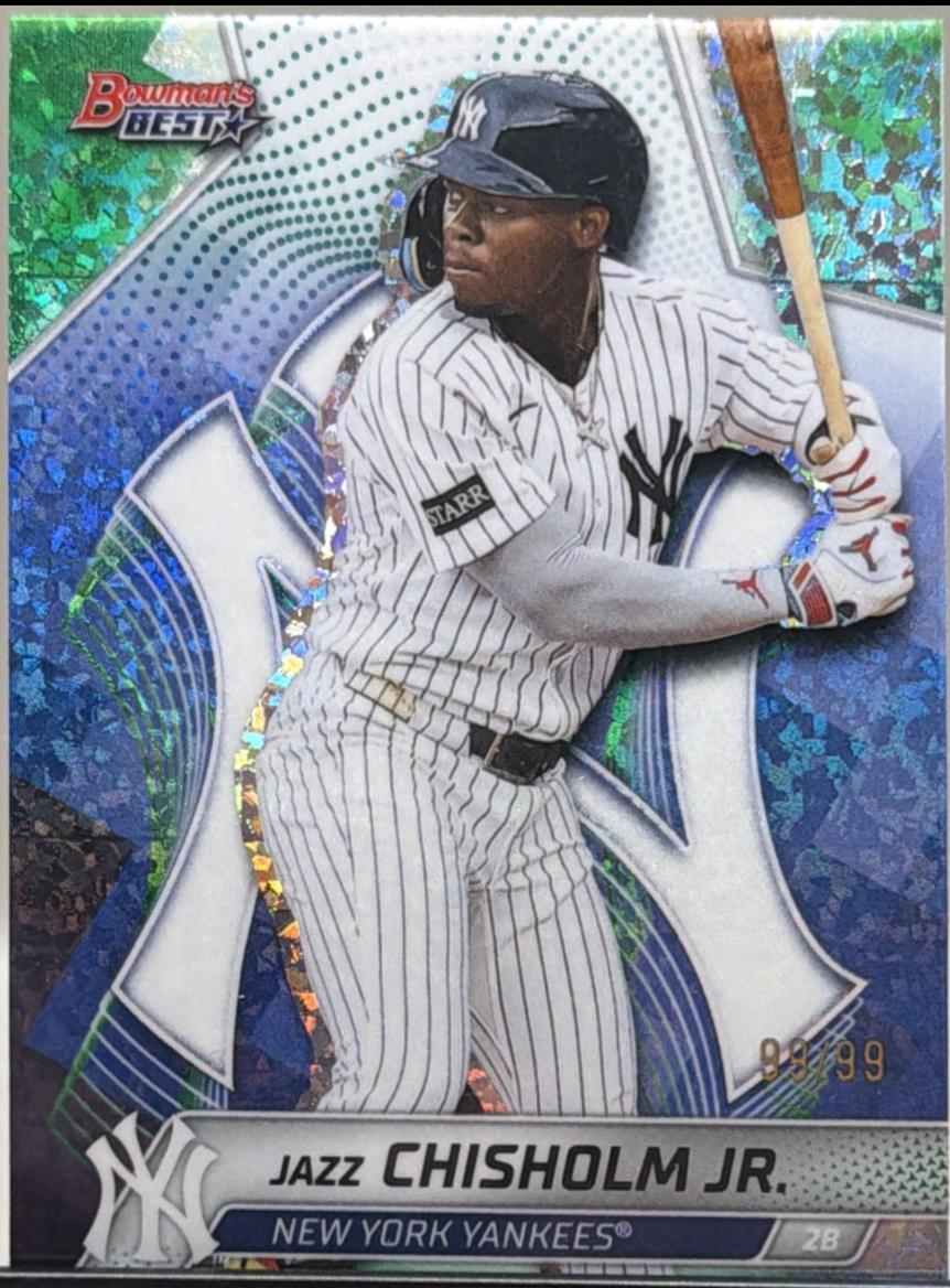 Jazz Chisholm Jr. [Green Mini-Diamond Refractor] #28
