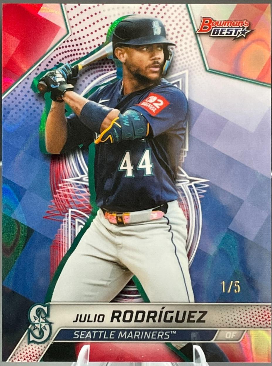 Julio Rodriguez [Red Lava Refractor] #49