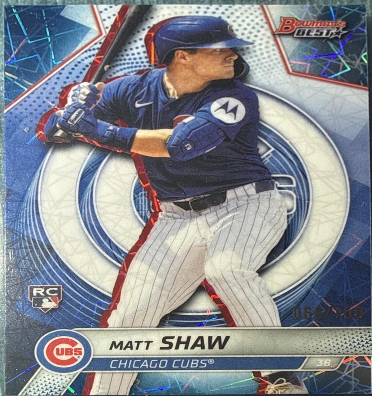 Matt Shaw [Blue Lazer Refractor] #15