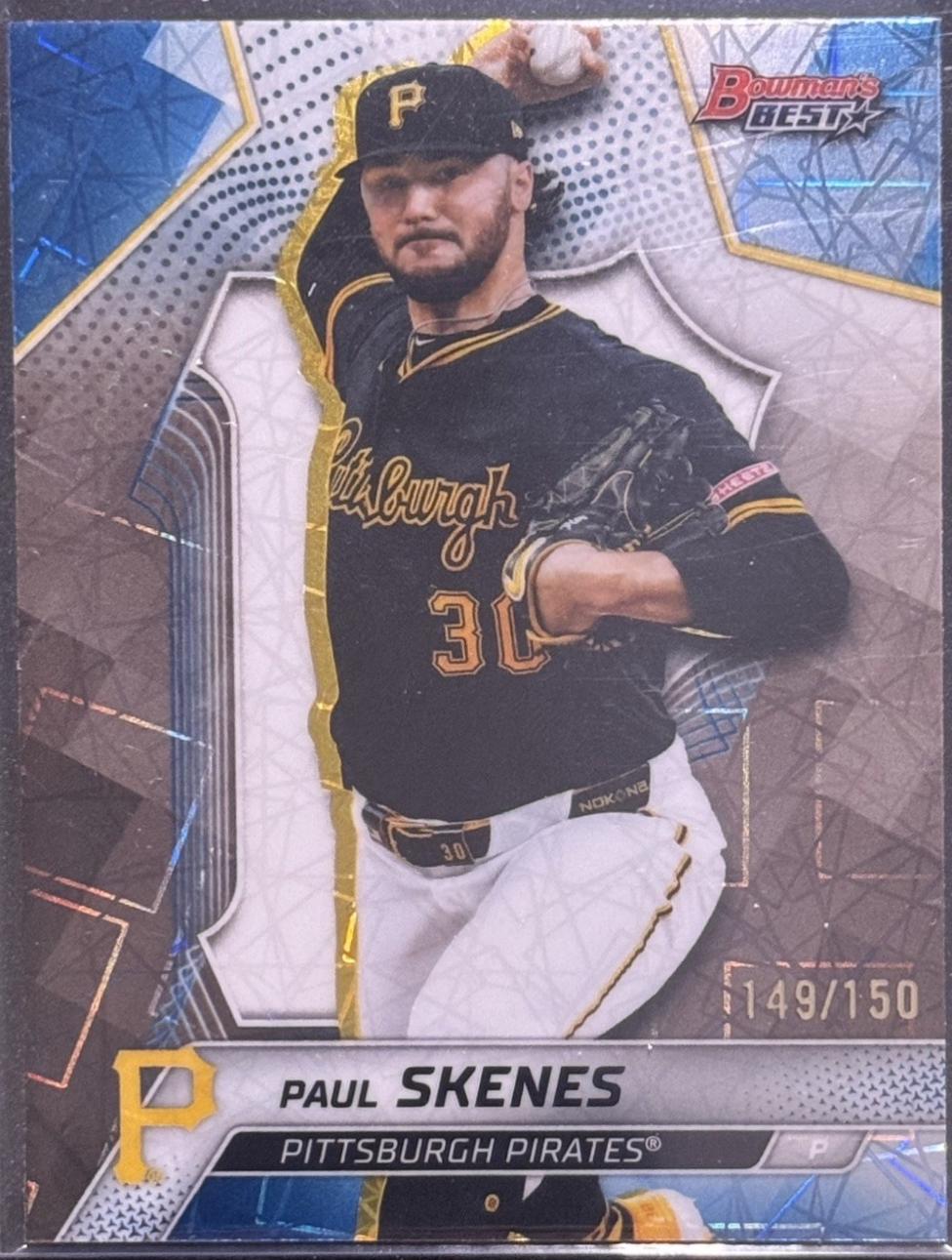 Paul Skenes [Blue Lazer Refractor] #40