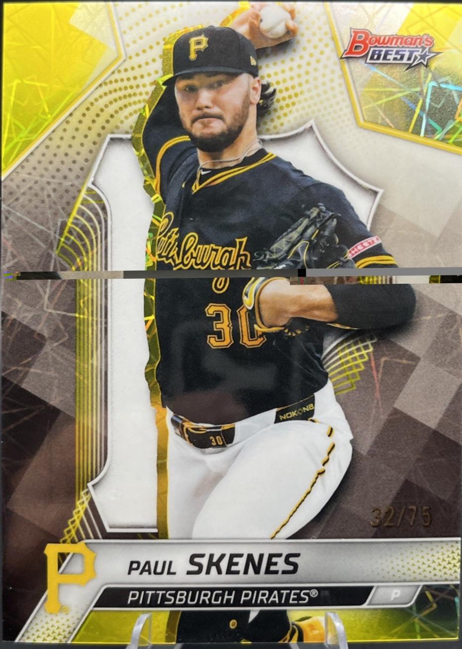Paul Skenes [Yellow Lazer Refractor] #40