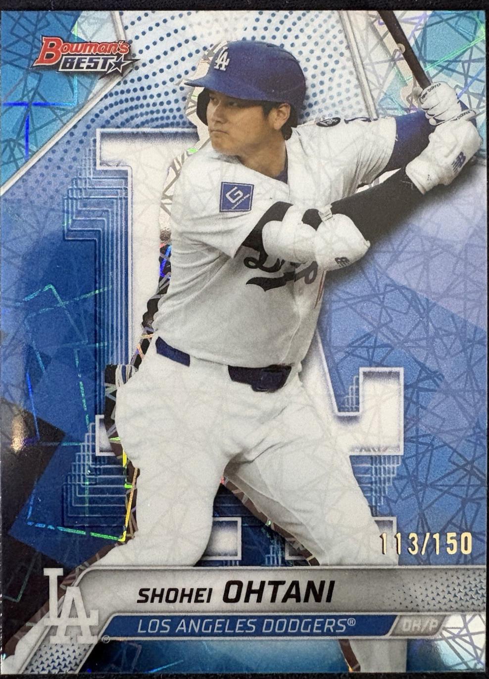 Shohei Ohtani [Blue Lazer Refractor] #46