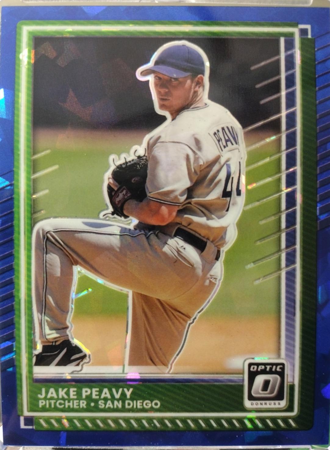 Jake Peavy [Blue Cracked Ice Optic] #49