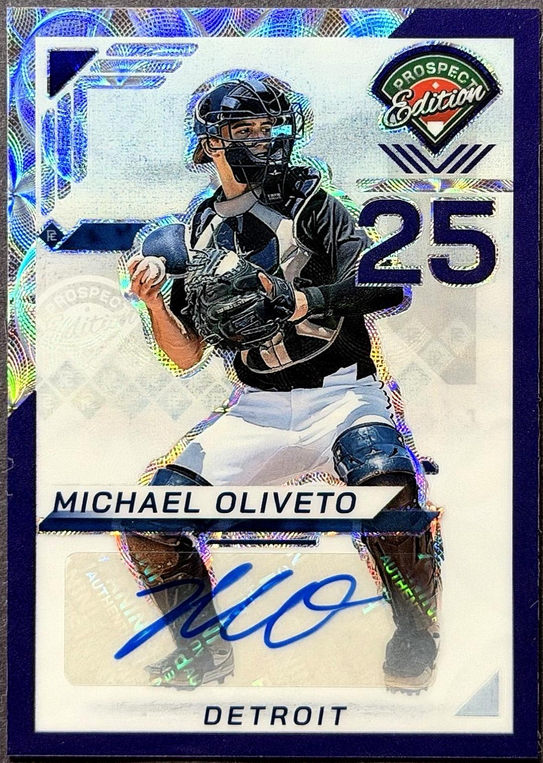 Michael Oliveto [Purple Scope Holo Ticket Signature] #87