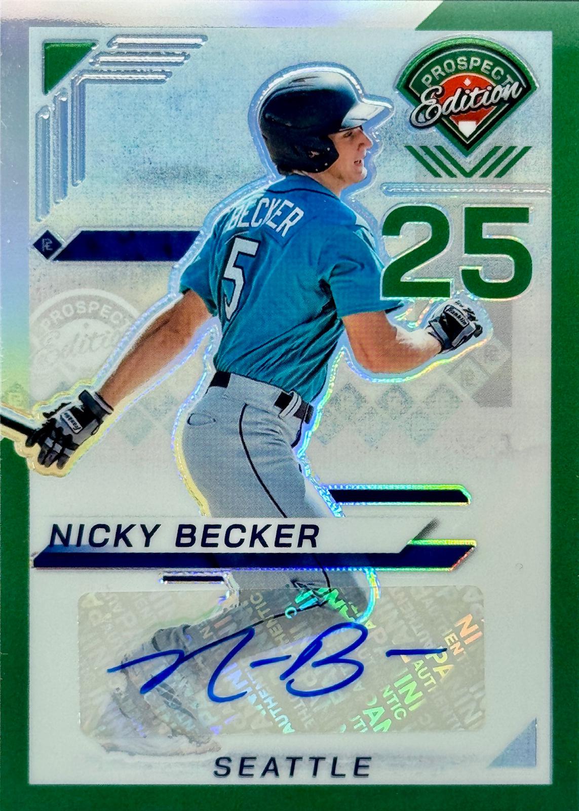 Nicky Becker [Green Holo Ticket Signature] #51