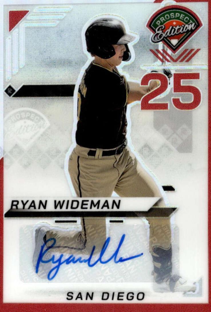 Ryan Wideman [Black Pandora Holo Ticket Signature] #5