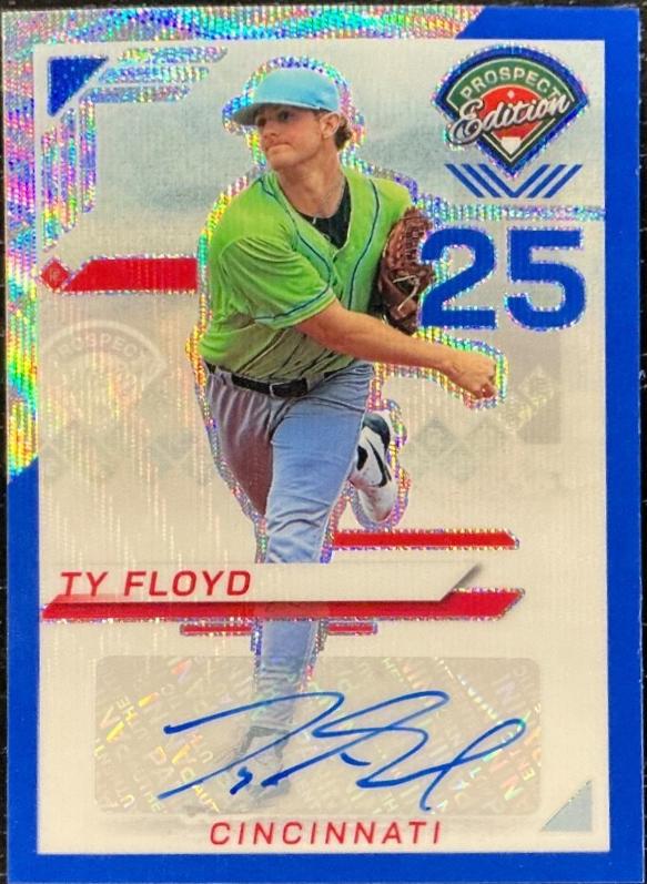 Ty Floyd [Blue Wave Holo Ticket Signature] #111