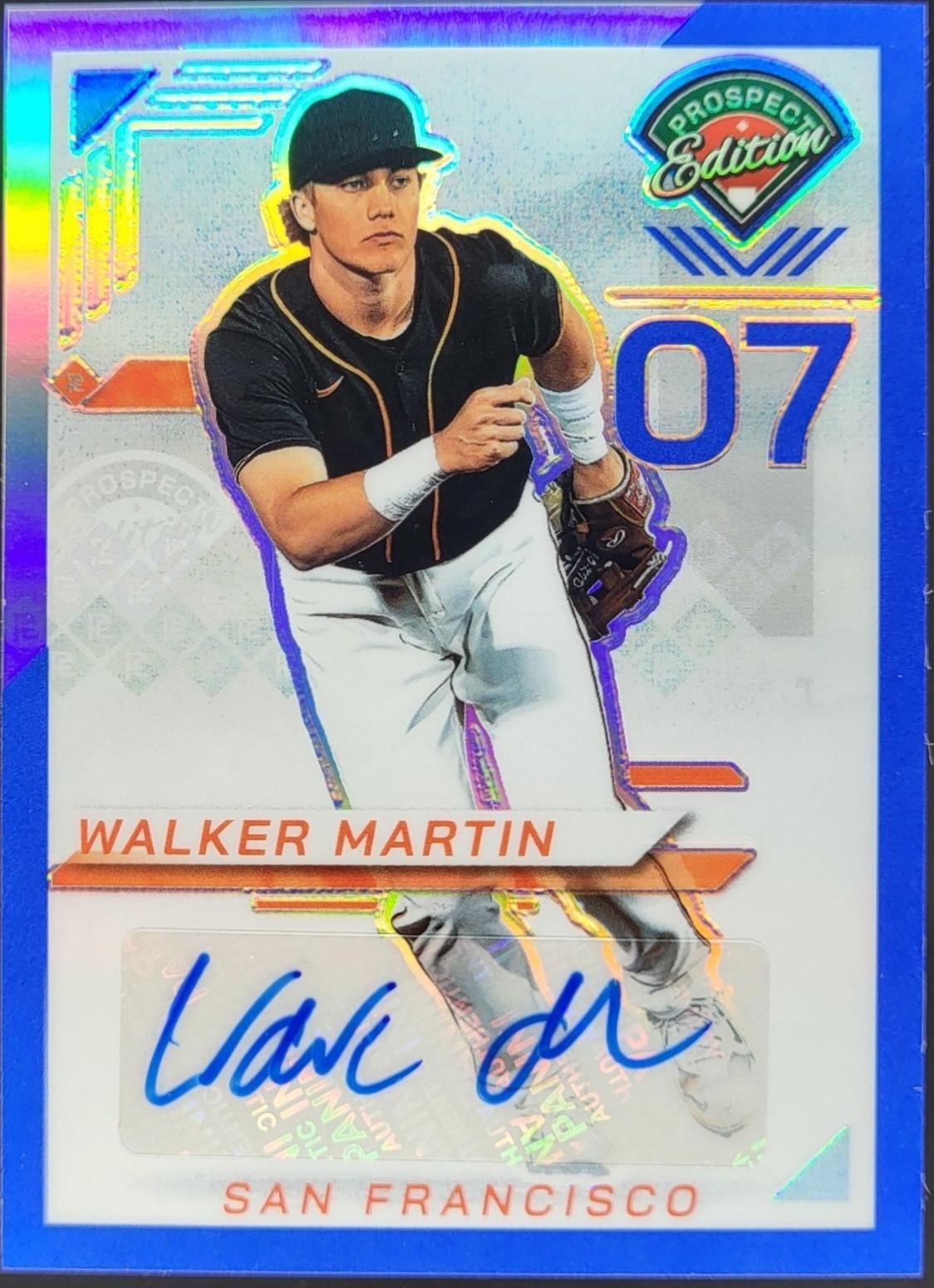 Walker Martin [Blue Holo Ticket Signature] #103