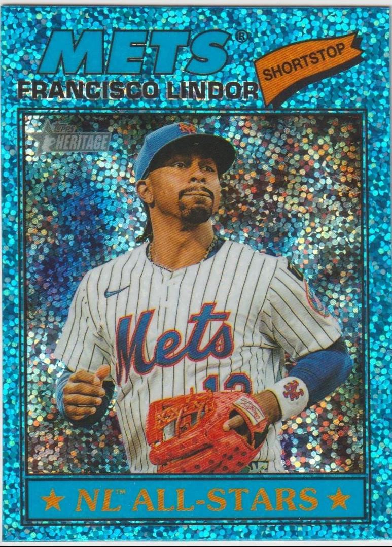 Francisco Lindor [Light Blue Sparkle Chrome] #146