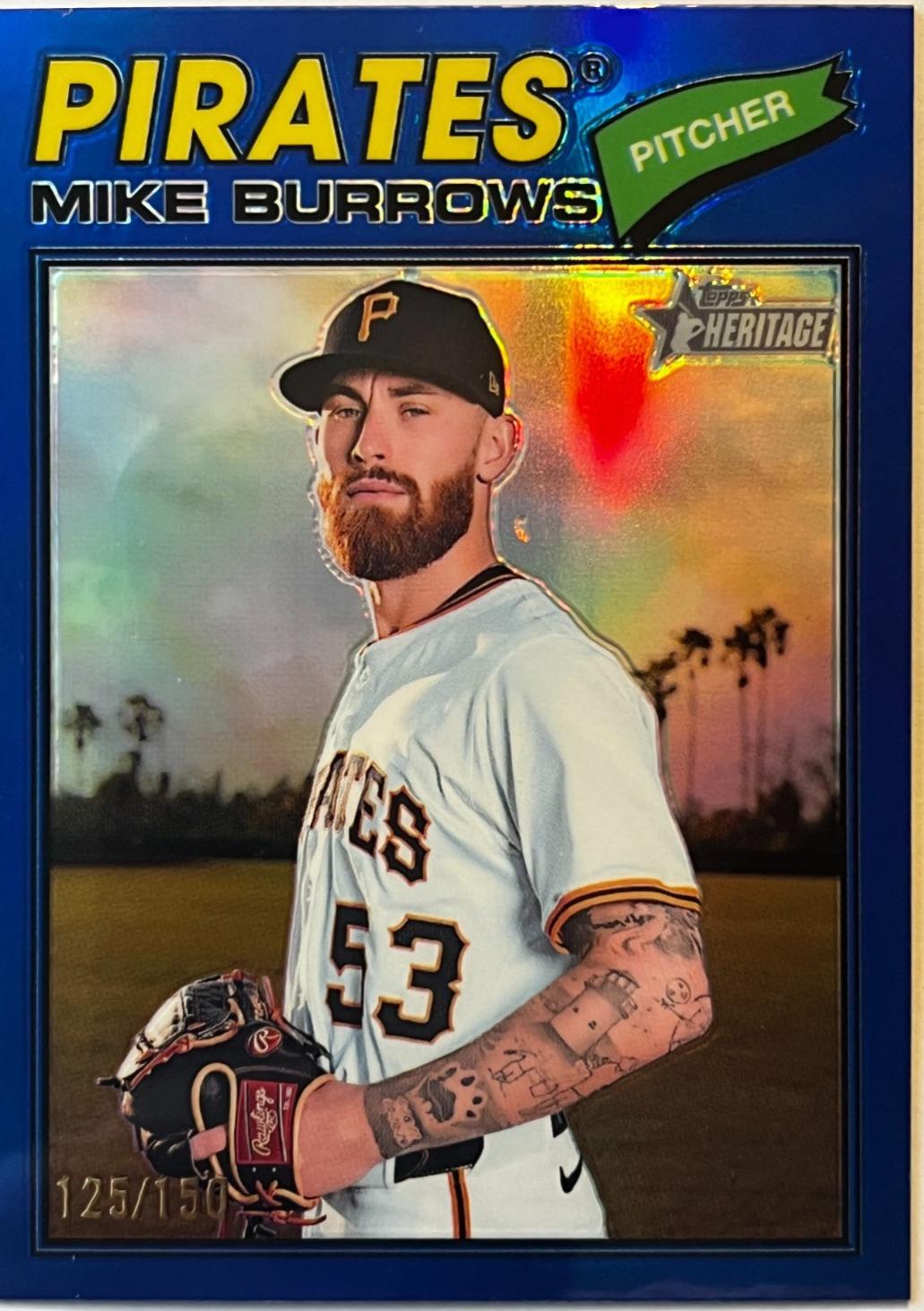 Mike Burrows [Blue Bordered Chrome] #96