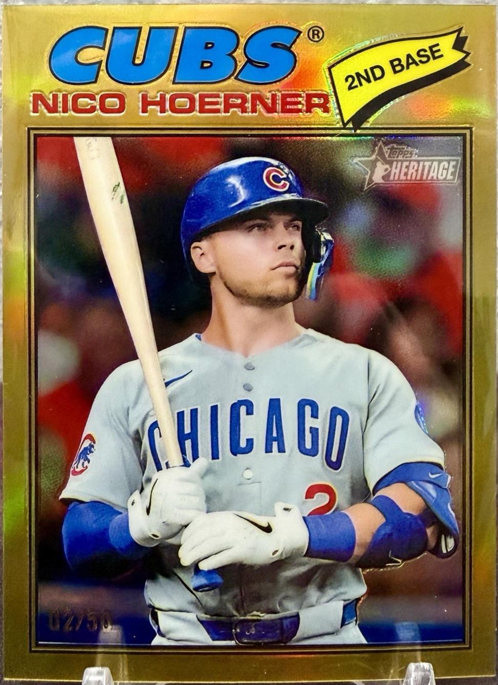 Nico Hoerner [Gold Bordered Chrome] #28