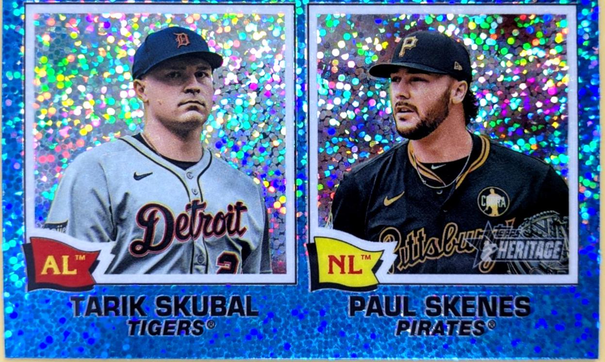 Paul Skenes / Tarik Skubal [Light Blue Sparkle Chrome] #7