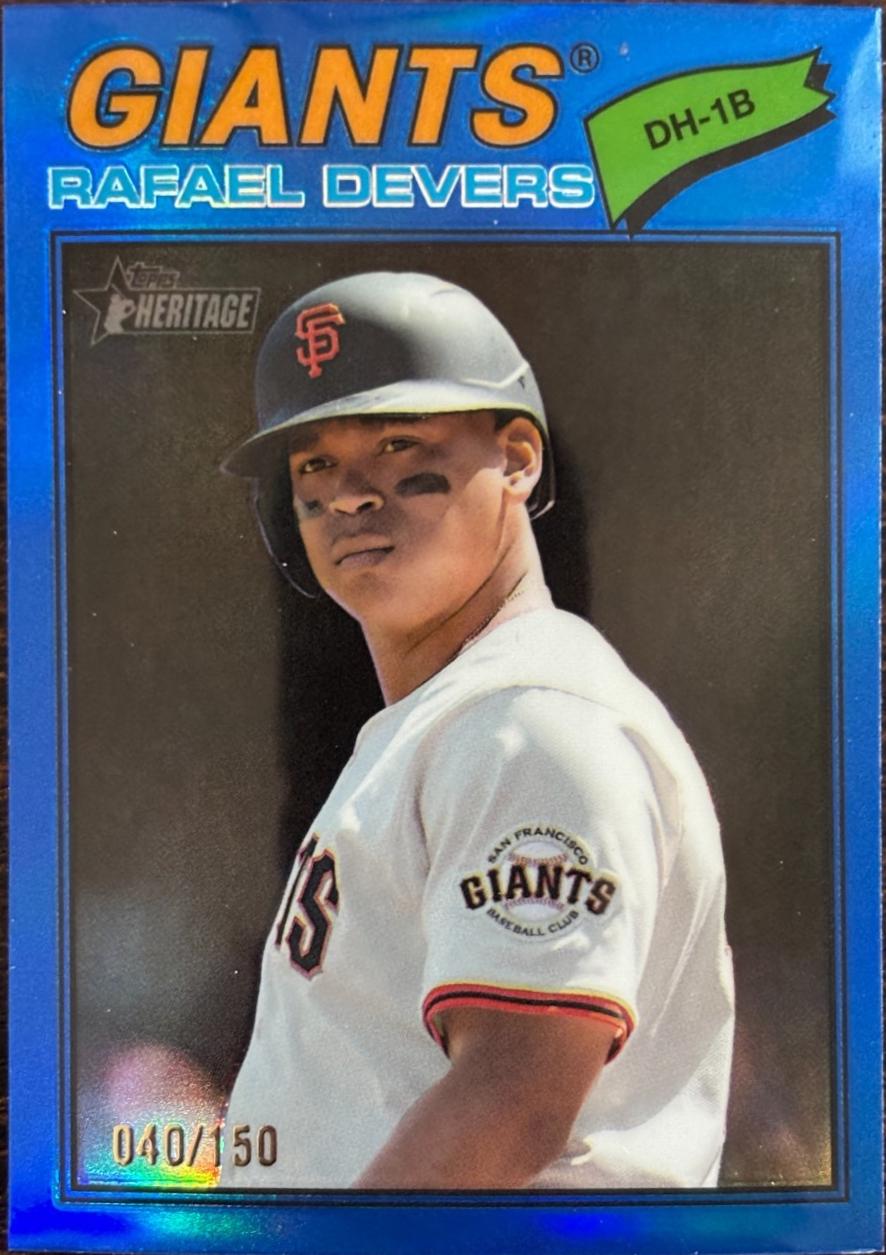 Rafael Devers [Blue Bordered Chrome] #62