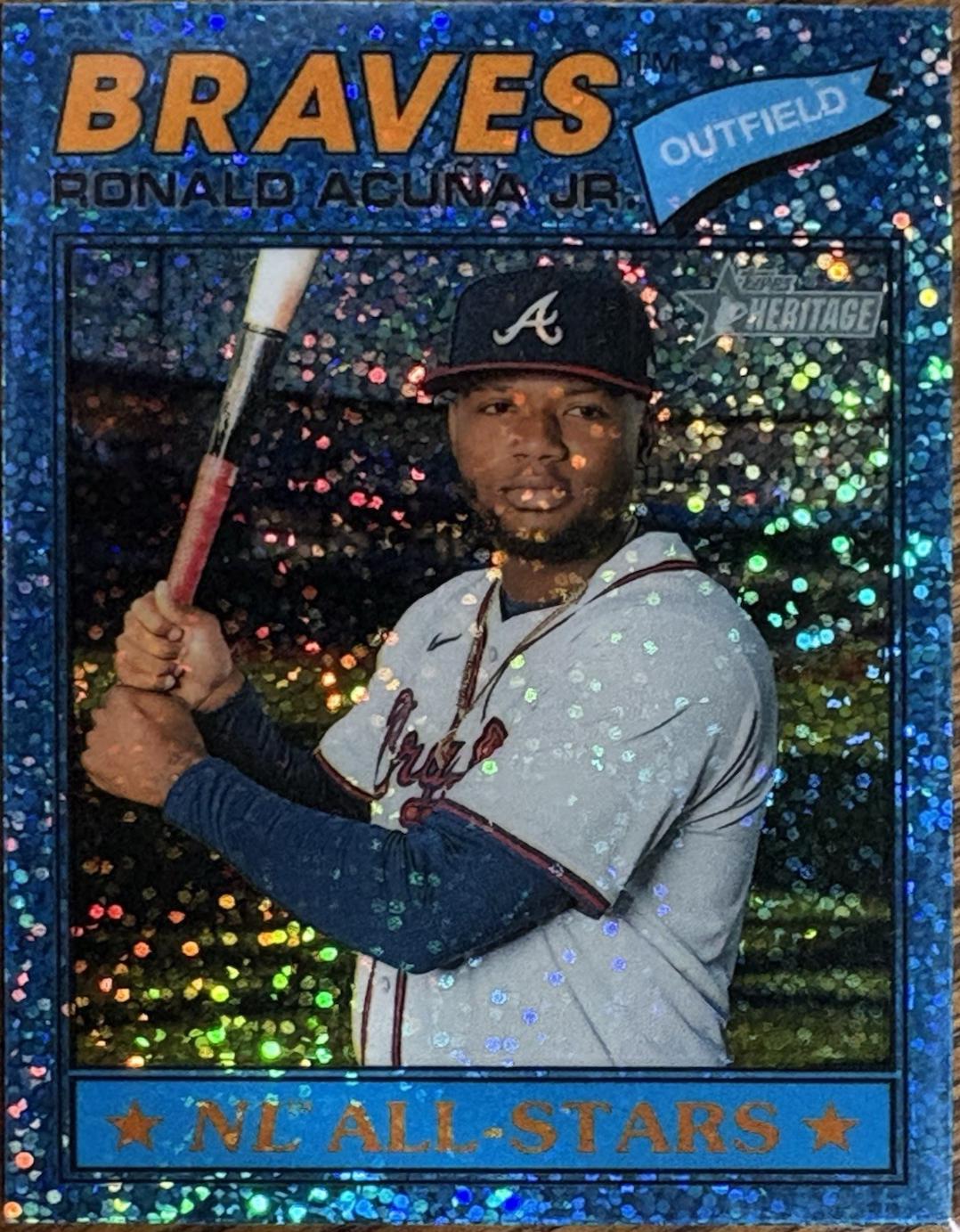 Ronald Acuna Jr. [Light Blue Sparkle Chrome] #55